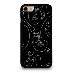 WOMAN FACE SKETCH PATTERN iPhone 7 / 8 Case Cover