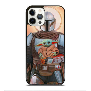 BABY YODA AND THE MANDALORIAN STAR WARS iPhone 12 Pro Case Cover BABY YODA AND THE MANDALORIAN STAR WARS iPhone 12 Pro Case Cover