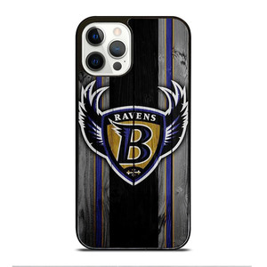 BALTIMORE RAVENS WOODEN LOGO iPhone 12 Pro Case Cover