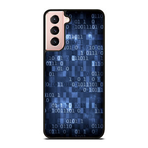 BLUE STYLISH BINARY CODE Samsung Galaxy S21 Case Cover