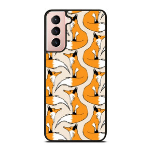 ORANGE FOX PATTERN Samsung Galaxy S21 Case Cover