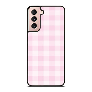 PINK PLAID PATTERN Samsung Galaxy S21 Case Cover PINK PLAID PATTERN Samsung Galaxy S21 Case Cover