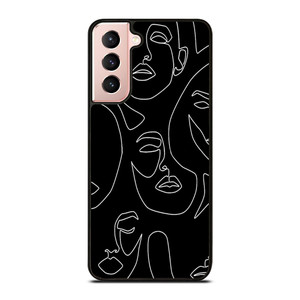 WOMAN FACE SKETCH PATTERN Samsung Galaxy S21 Case Cover WOMAN FACE SKETCH PATTERN Samsung Galaxy S21 Case Cover
