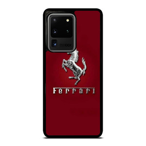 FERRARI LOGO RED Samsung Galaxy S20 Ultra Case Cover FERRARI LOGO RED Samsung Galaxy S20 Ultra Case Cover