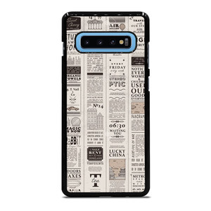 OLD NEWSPAPER PATTERN Samsung Galaxy S10 Plus Case Cover
