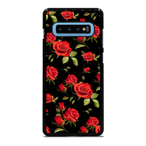 SEAMLESS RED ROSE PATTERN Samsung Galaxy S10 Plus Case Cover SEAMLESS RED ROSE PATTERN Samsung Galaxy S10 Plus Case Cover