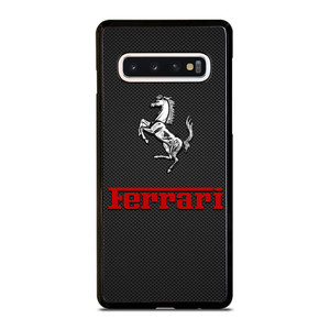FERRARI HORSE CARBON LOGO Samsung Galaxy S10 Case Cover FERRARI HORSE CARBON LOGO Samsung Galaxy S10 Case Cover