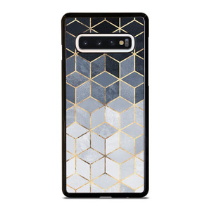 SOFT BLUE GRADIENT CUBES Samsung Galaxy S10 Case Cover