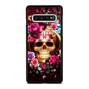SUGAR SKULL FLOWER 2 Samsung Galaxy S10 Case Cover SUGAR SKULL FLOWER 2 Samsung Galaxy S10 Case Cover