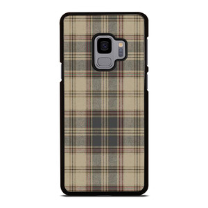 BROWN TARTAN PLAID PATTERN Samsung Galaxy S9 Case Cover