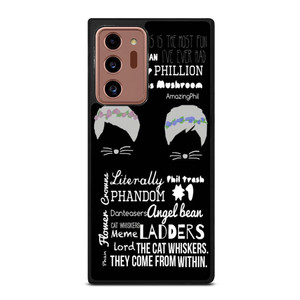 DAN AND PHIL QOTE Samsung Galaxy Note 20 Ultra Case Cover DAN AND PHIL QOTE Samsung Galaxy Note 20 Ultra Case Cover