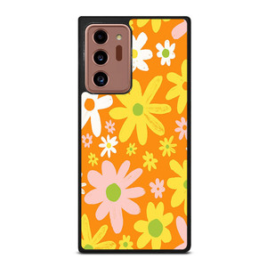 FLOWER POWER ORANGE PATTERN Samsung Galaxy Note 20 Ultra Case Cover
