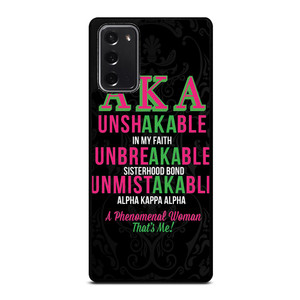 ALPHA KAPPA ALPHA QUOTE Samsung Galaxy Note 20 Case Cover ALPHA KAPPA ALPHA QUOTE Samsung Galaxy Note 20 Case Cover