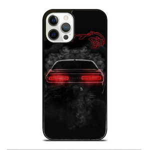 CHALLENGER HELLCAT BLACK DODGE SRT iPhone 12 Pro Case Cover CHALLENGER HELLCAT BLACK DODGE SRT iPhone 12 Pro Case Cover