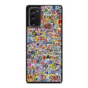 RETRO ALPHABET COLLAGE Samsung Galaxy Note 20 Case Cover