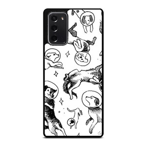 SPACE DOG WHITE PATTERN Samsung Galaxy Note 20 Case Cover