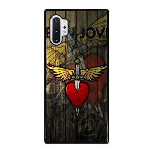 BON JOVI WOODEN LOGO Samsung Galaxy Note 10 Plus Case Cover BON JOVI WOODEN LOGO Samsung Galaxy Note 10 Plus Case Cover