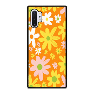 FLOWER POWER ORANGE PATTERN Samsung Galaxy Note 10 Plus Case Cover
