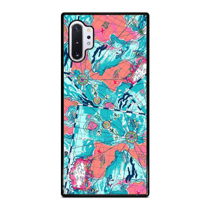 LILLY PULITZER MAP PATTERN Samsung Galaxy Note 10 Plus Case Cover