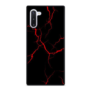 RED NEON LIGHTNING PATTERN Samsung Galaxy Note 10 Case Cover