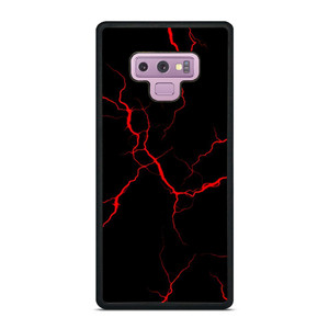 RED NEON LIGHTNING PATTERN Samsung Galaxy Note 9 Case Cover
