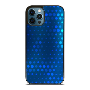 BLUE GRADIENT HALFTONE PATTERN iPhone 12 Pro Max Case Cover