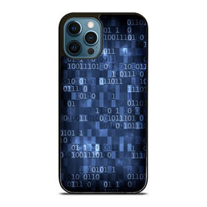BLUE STYLISH BINARY CODE iPhone 12 Pro Max Case Cover