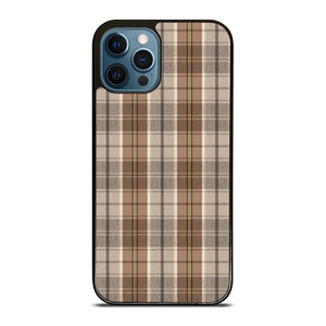 BROWN PLAID PATTERN iPhone 12 Pro Max Case Cover BROWN PLAID PATTERN iPhone 12 Pro Max Case Cover
