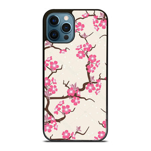 CHERRY BLOSSOM FLOWERS PATTERN iPhone 12 Pro Max Case Cover