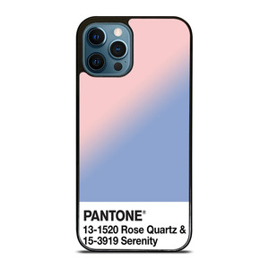 COLOR PANTONE ROSE QUARTZ AND SERENITY iPhone 12 Pro Max Case Cover