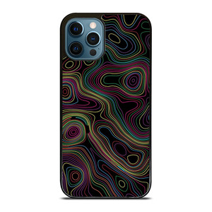 COLORFUL ABSTRACT LINES iPhone 12 Pro Max Case Cover