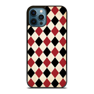 DIAMOND RED BACK PATTERN iPhone 12 Pro Max Case Cover