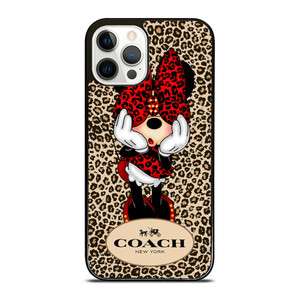 COACH MINNIE MOUSE LEOPARD iPhone 12 Pro Case Cover