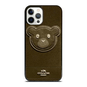 COACH NEW YORK BROWN BEAR iPhone 12 Pro Case Cover COACH NEW YORK BROWN BEAR iPhone 12 Pro Case Cover