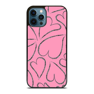 PINK LOVE BRUSHES PATTERN iPhone 12 Pro Max Case Cover
