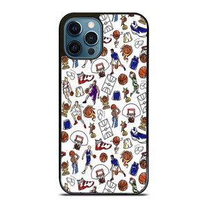 PLAYFUL BASKETBALL DOODLE ART iPhone 12 Pro Max Case Cover