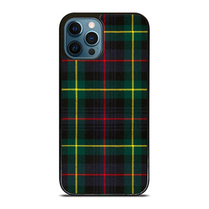 RED YELLOW TARTAN PLAID PATTERN iPhone 12 Pro Max Case Cover