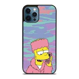 TIE DYE PATTERN BART SIMPSON iPhone 12 Pro Max Case Cover