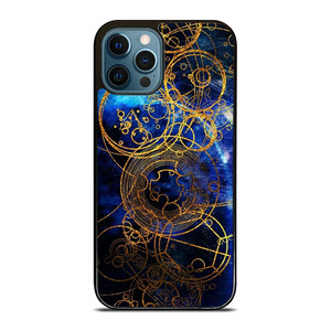 TIME LORD WRITING GOLD BLUE iPhone 12 Pro Max Case Cover