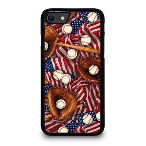 AMERICAN BASEBALL ABSTRACT iPhone SE 2020 Case Cover AMERICAN BASEBALL ABSTRACT iPhone SE 2020 Case Cover