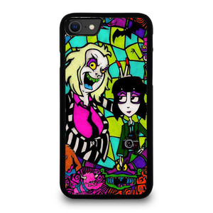 BEETLEJUICE TIM BURTON CARTOON GLASS iPhone SE 2020 Case Cover