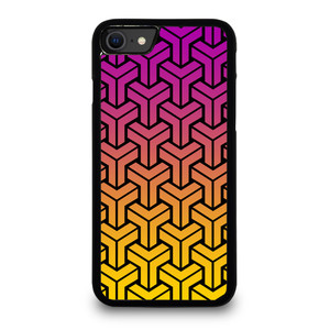 BLACK MAMBA YELLOW PURPLE PATTERN iPhone SE 2020 Case Cover