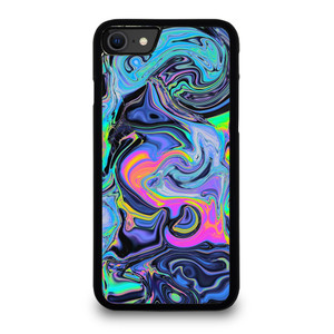 BLUE LIQUID CHROME iPhone SE 2020 Case Cover