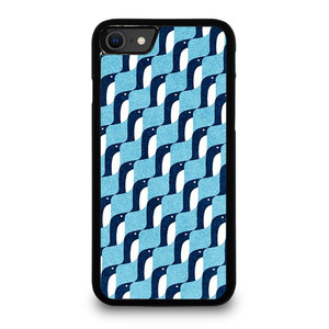 BLUE PENGUINS PATTERN iPhone SE 2020 Case Cover