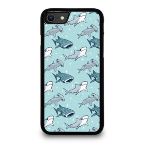 CUTE SHARK PATTERN iPhone SE 2020 Case Cover CUTE SHARK PATTERN iPhone SE 2020 Case Cover