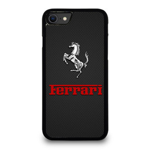 FERRARI HORSE CARBON LOGO iPhone SE 2020 Case Cover FERRARI HORSE CARBON LOGO iPhone SE 2020 Case Cover