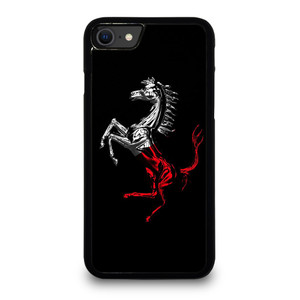 FERRARI LOGO CHROME HORSE iPhone SE 2020 Case Cover FERRARI LOGO CHROME HORSE iPhone SE 2020 Case Cover