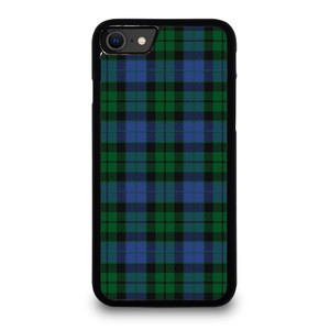 GREEN BLUE TARTAN PLAID PATTERN iPhone SE 2020 Case Cover GREEN BLUE TARTAN PLAID PATTERN iPhone SE 2020 Case Cover