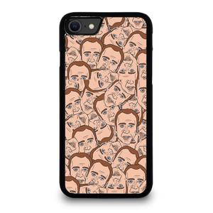 NICOLAS CAGE CARTOON COLLAGE iPhone SE 2020 Case Cover
