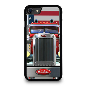 PETERBILT TRUCK AMERICAN FLAG iPhone SE 2020 Case Cover